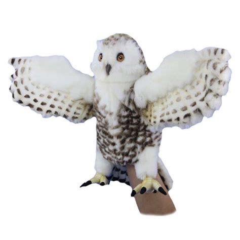 SNOWY OWL PUPPET 20.9"L Hansa Creation Wholesale