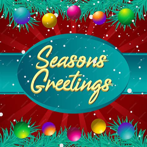 Premium Vector Seasons Greetings 17