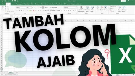 Cara Tambah Kolom Di Tabel Excel YouTube
