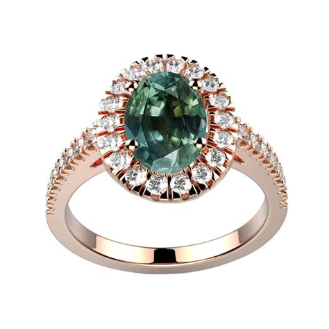 Bague Saphir Vert Or Rose Juliet O Joaillerie Thique April Paris