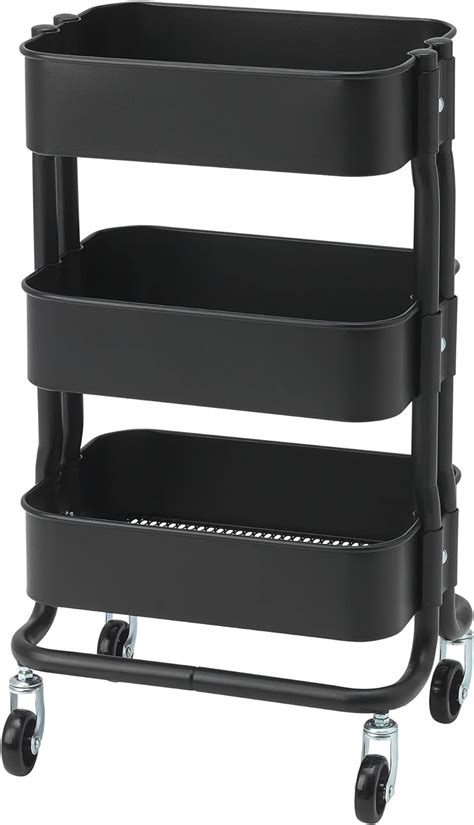 Ikea R Shult Trolley X X Cm Black Amazon Co Uk Home Kitchen