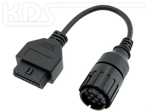 OBD Adapter BMW Motorcycle 10 Pin To OBD2 K Lines CAN Bus KDS