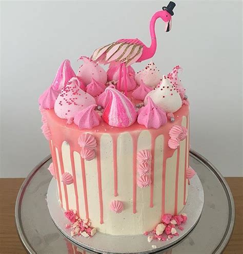 Flamingo Drip Cake Drip Cakes Drippy Cakes Chocolate Fudge Cake