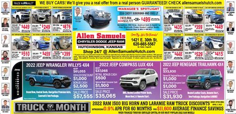 Newspaper Ads Allen Samuels Chrysler Dodge Jeep Ram