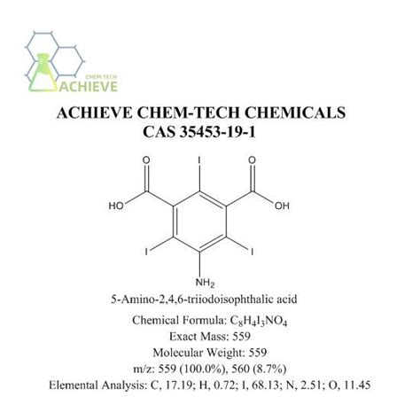 5 Amino 2 4 6 Triiodoisophthalic Acid CAS 35453 19 1 Suppliers