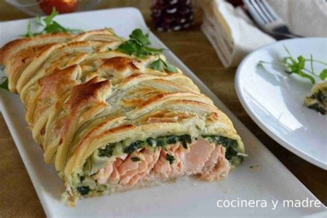 Salmón en hojaldre con espinacas Cocina y recetas fáciles