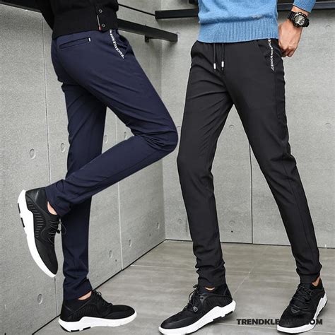 Broek Heren Jeugd Casual Broek Zomer Slim Fit Joggingbroek Trend