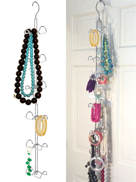 Boottique - HANGING JEWELRY Organizer- Over Door Jewelry Storage; 360 ...