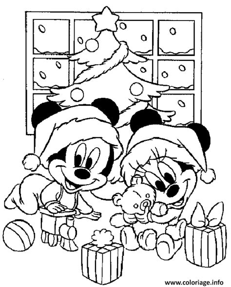 Coloriage Les Enfant De Mickey Et Minnie Jouent Avec Leurs Cadeaux De