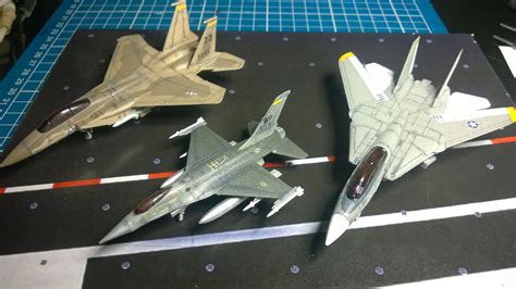 Trio 1144 Scale F15 F16 F14 Academy Model Kit Model Kit Fighter