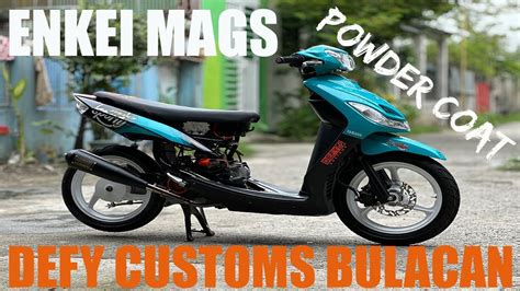 ENKEI MAGS 3 SPOKES RCB A2 SERIES SHAQ MIO POWDER COAT NATIN NG GLOSS