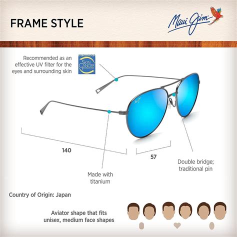 Maui Jim Walaka Blue Hawaii Sunglasses Oranje S Shop Around The Corner