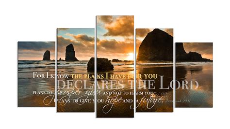 Buy Christian Wall Art Canvas For I Know The Plans I Have For You