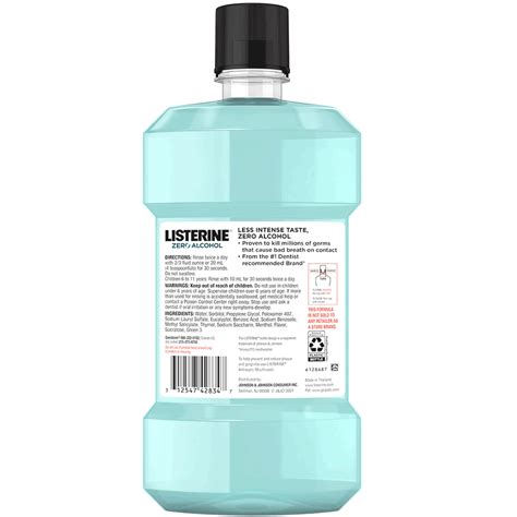 Cool Mint® Zero Alcohol Mouthwash For Bad Breath Listerine®