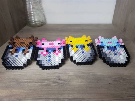 Minecraft Axolotl Perler Beads NBKomputer