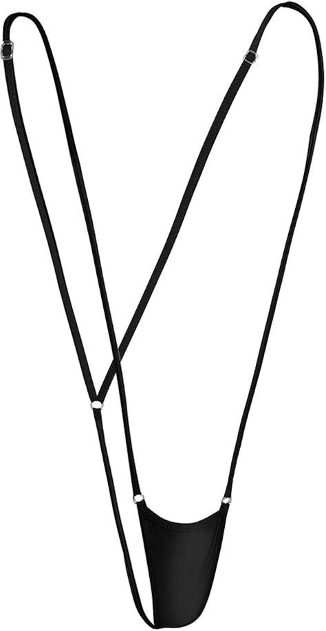 Buy Tiaobug Women Sexy Slingshot Sheer Micro Bikini Teddy Lingerie G String Thong Set Online At