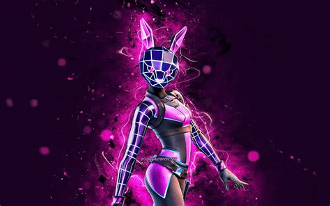 Bunnywolf Violet Neon Lights Fortnite Battle Royale Fortnite