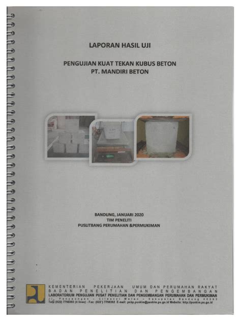 Hasil Uji Mutu Beton K 250 Pdf