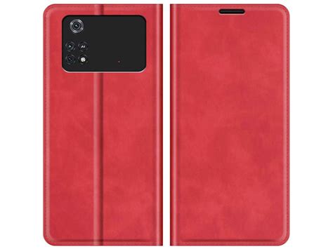 Slimfit Wallet Xiaomi Poco M Pro Hoesje Rood