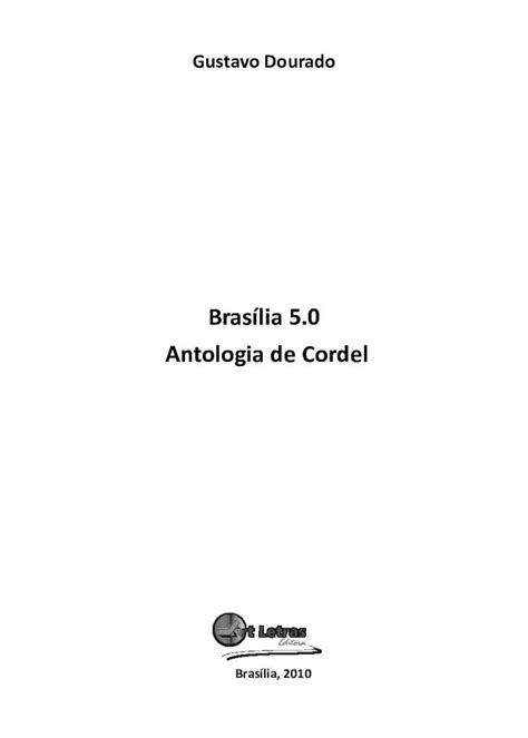 Pdf Livro Final Brasilia Gustavo Dourado Antologia De Cordel