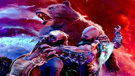 KRATOS Vs Gaint Bear BJORN Boss Fight Cinematic View God Of War