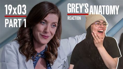 Greys Anatomy 19x03 Lets Talk About Sex 1 2 Reaction Youtube