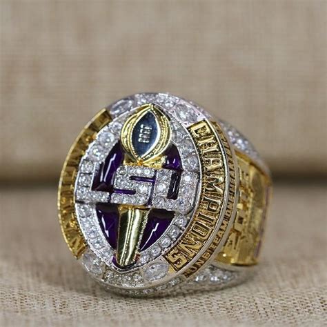 2019 Ncaa Lsu Tigers Premium Replica Championship Ring Hyperings