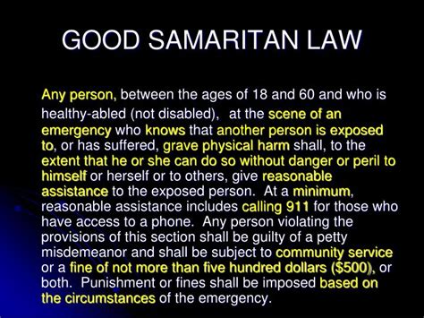 Good Samaritan Law Definition Definitionjull