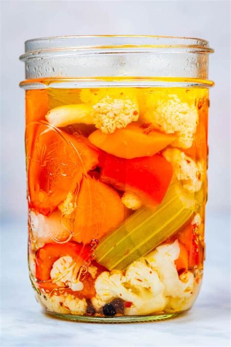 Giardiniera Recipe Pickled Vegetables The Mediterranean Dish