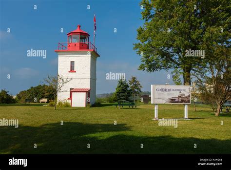 The Goderich Lighthouse At Port Goderich On Lake Huron Ontario Canada ...