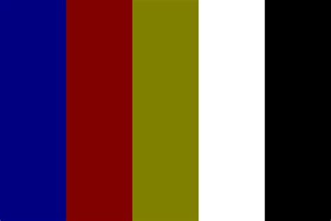 Tricolor Police Color Palette