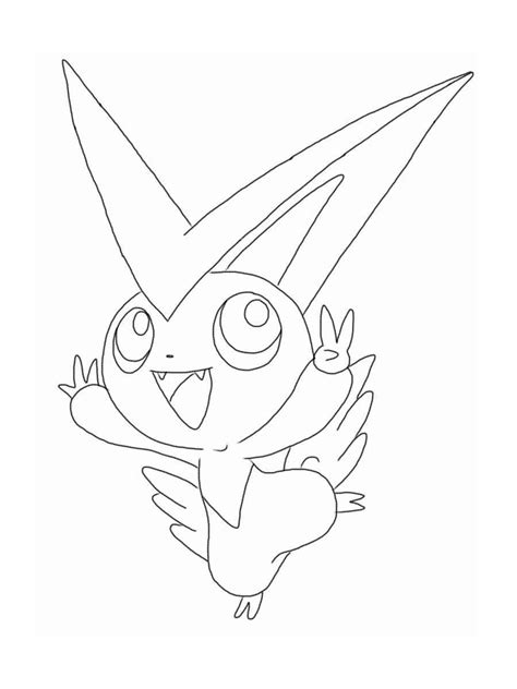 Victini Pokemon coloring pages