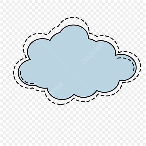 Cute Speech Bubbles Png Transparent Blue Cloud Cute Minimalistic