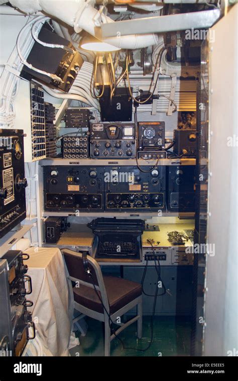 Radio Room On World War Ii Fleet Submarine Uss Bowfin Now Part Of