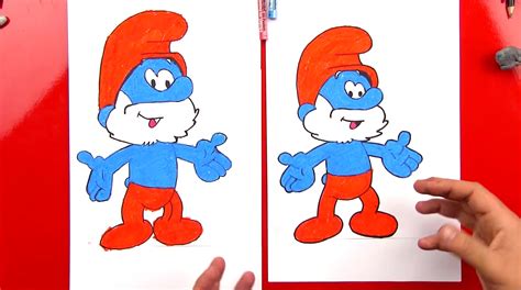 How To Draw Papa Smurf - Art For Kids Hub