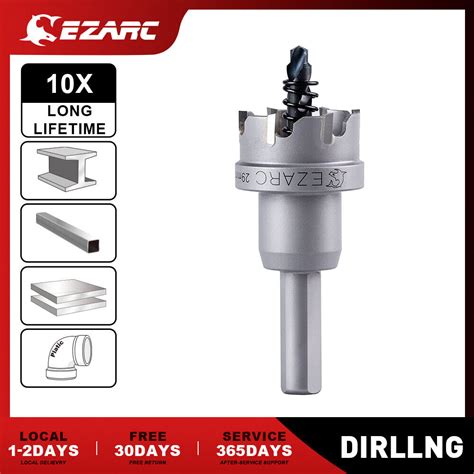 Ezarc Carbide Hole Saw Set Stainless Steel Drill Bits Hole Cutter Kit