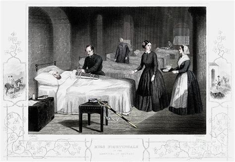 Florence Nightingale In The Hospital by Print Collector