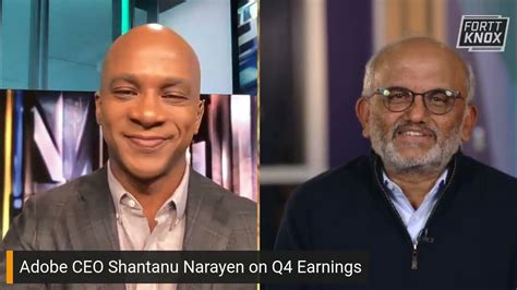 Adobe Ceo Shantanu Narayen On Q4 Earnings A Fortt Knox Update Youtube