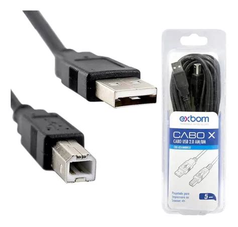 Cabo Extensor M Para Impressora Usb Am Bm Metros Parcelamento