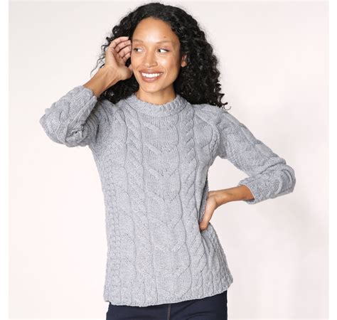 Clothing And Shoes Tops Sweaters And Cardigans Pullovers Aran Woollen Mills Super Soft