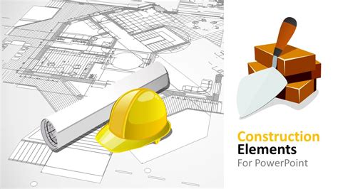 Construction Elements PowerPoint Shapes