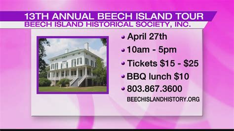 Jennie: 13th Annual Historic Beech Island Tour