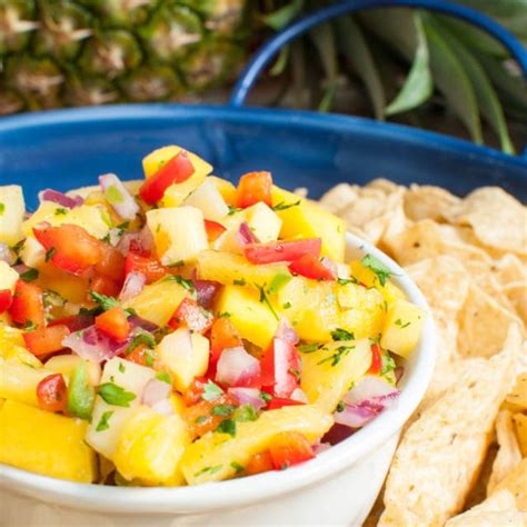 Pineapple Mango Salsa Dip Recipe Creations