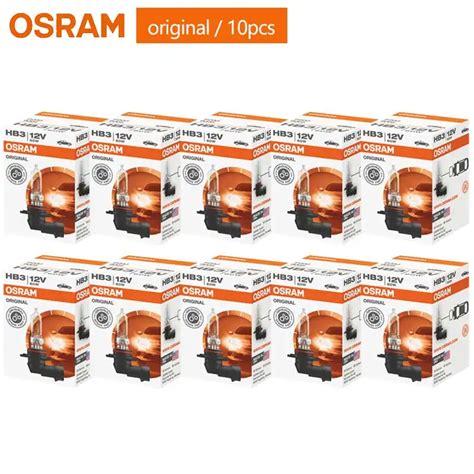 Osram lâmpadas automotivas de halogênio 9005 hb3 12v 60w 3200k lâmpada