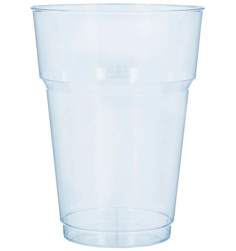 Vaso Reutilizable Ps Cristal Cerveza Transp Ml Uds