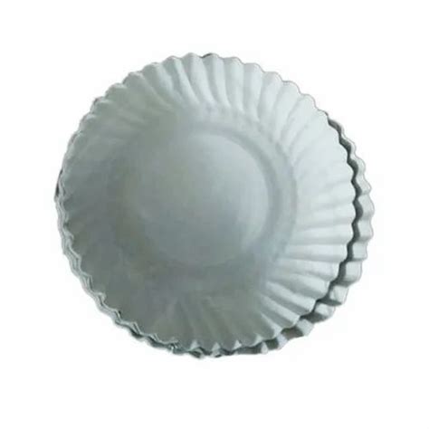 Plain Disposable Paper Plate Paper GSM 100 Gsm Size 6 5 Inch At Rs