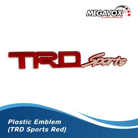 Trd Sports Red Plastic Emblem Lazada Ph