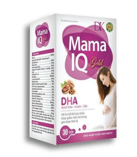 Bổ Sung Vitamin Cho Bà Bầu Mama Iq Gold Hải Linh C30v