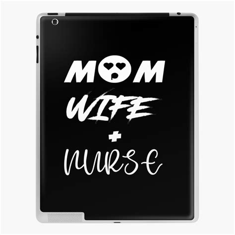 Funda Y Vinilo Para Ipad Camisa De La Enfermera De La Esposa De Mam