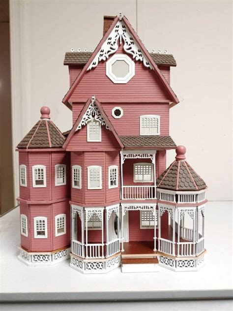 Half Inch Wooden Dollhouse Gothic Victorian Kit Diy Etsy